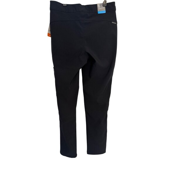NWT Columbia Size 6 Black Straight-Leg Pants Pockets Stretch Fabric - Picture 10 of 16